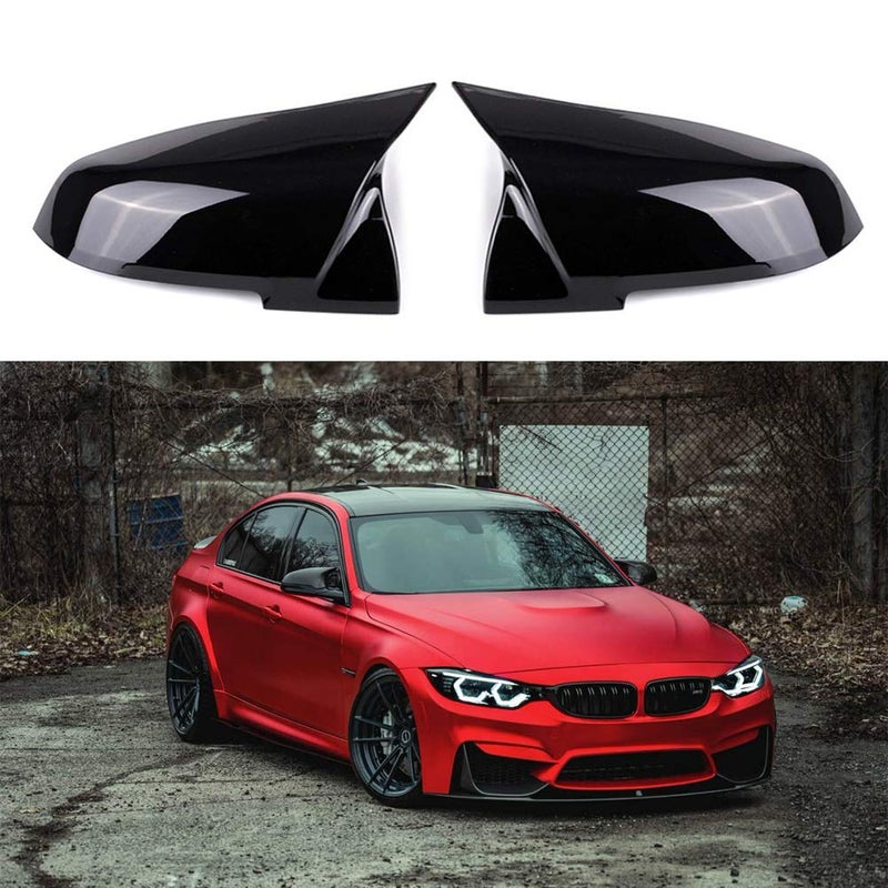 CLIO Door Rearview Mirror Cover Cap Replacement for BMW F20 F22 F23 F30 F31 F32 F33 F36 F87 M2 X1 E84 (Glossy Black) - Image 4
